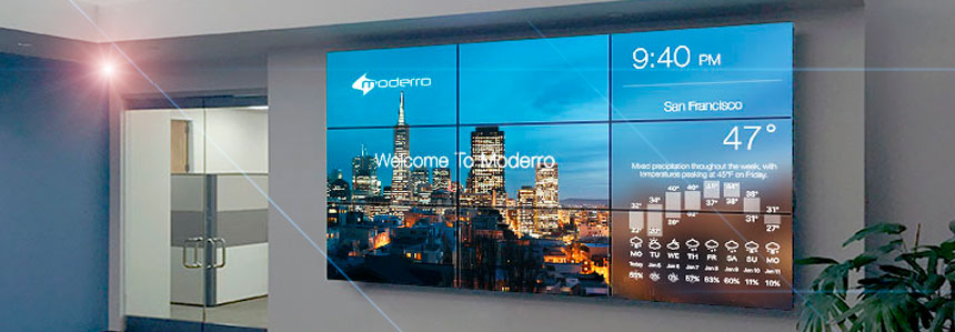 Base tipo videowall para anclaje de pantalla en la pared Base tipo videowall para anclaje de pantalla en la pared